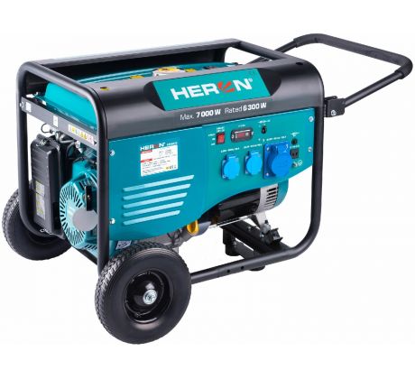 Elektrocentrála rámová benzínová 1F, 7,0kW, HERON