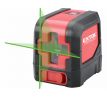 Laser líniový, krížový samonivelačný, zelený, 1H-1V, EXTOL PREMIUM