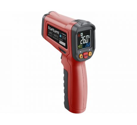 Merač teploty bezkontaktný, rozsah -50°C až 800°C, FORTUM