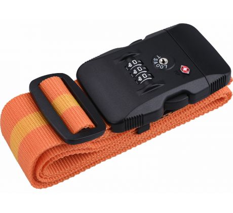 Popruh na batožinu s plastovou prackou a TSA zámkom, 195x5cm, EXTOL PREMIUM