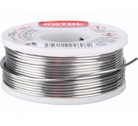 Cín na spájkovanie Ø1mm, 100g, EXTOL PREMIUM