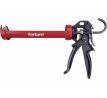 Pištoľ na tmel poloskeletová kovová, 225mm, FORTUM