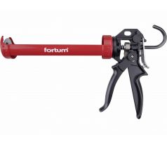 Pištoľ na tmel poloskeletová kovová, 225mm, FORTUM