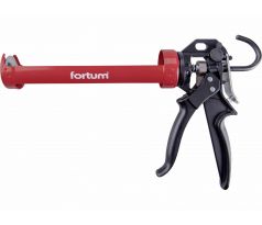 Pištoľ na tmel poloskeletová kovová, 225mm, FORTUM