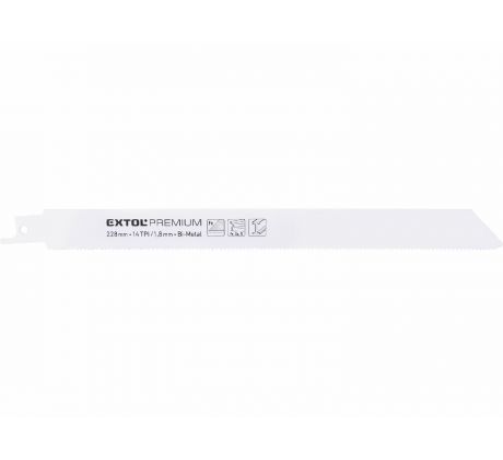 List pílový do chvostovej píly 3ks, 225x19x0,9mm, Bi-metal, EXTOL PREMIUM