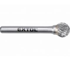 Fréza karbidová guľovitá, Ø12mm, stopka Ø6mm, EXTOL INDUSTRIAL