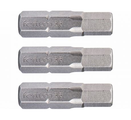Bit imbus 3ks, H 5,5x25mm, S2, FORTUM