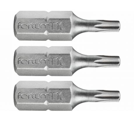 Bit torx 3ks, T 10x25mm, S2, FORTUM