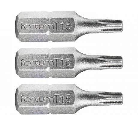Bit torx 3ks, T 15x25mm, S2, FORTUM