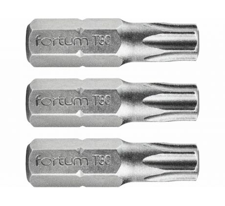 Bit torx 3ks, T 30x25mm, S2, FORTUM