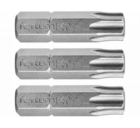 Bit torx 3ks, T 40x25mm, S2, FORTUM