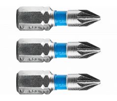 Bit krížový 3ks, PZ 1x25mm, S2, FORTUM