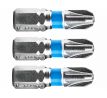 Bit krížový 3ks, PZ 3x25mm, S2, FORTUM