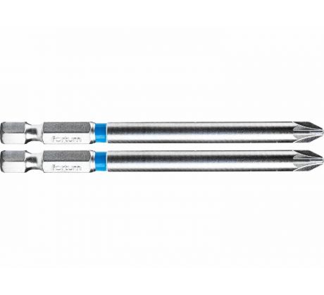 Bit krížový 2ks, PZ 2x90mm, S2, FORTUM