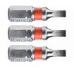 Bit plochý 3ks, 3x25mm, S2, FORTUM
