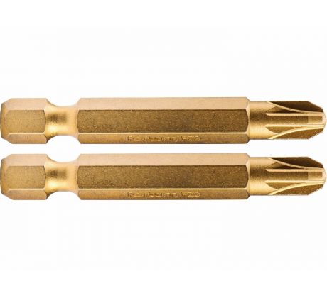 Bit krížový 2ks, PZ 3x50mm, S2, FORTUM