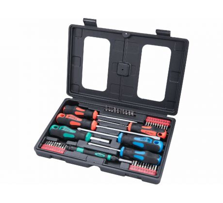 Skrutkovače magnetické s bitmi, 48-dielna sada, CrV, EXTOL PREMIUM