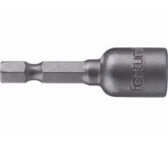Hlavica nástrčná magnetická so 6-hrannou stopkou 1/4’’, 10x48mm, CrV, FORTUM