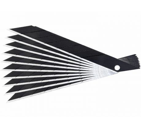 Brity olamovacie do univerzálneho noža, 10ks, 9mm, 7 segmentov, SK2, FORTUM