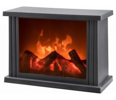 Krb LED, s plápolajúcim ohňom, 3x1,5V C, 28x12x20cm, EXTOL LIGHT