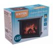 Krb LED, s plápolajúcim ohňom, 3x1,5V C, 28x12x20cm, EXTOL LIGHT