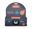 Čiapka tmavo sivá s čelovým svetlom, LED 4x25lm, 250mAh Li-ion, EXTOL LIGHT