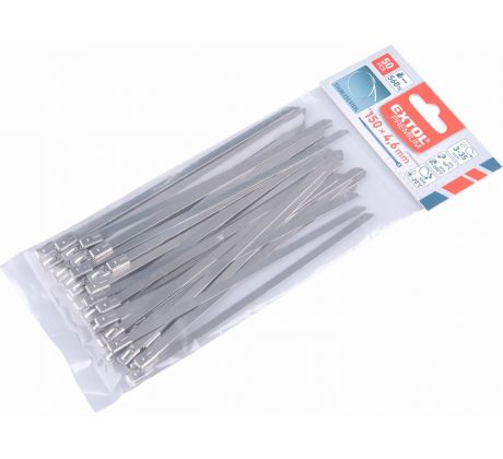 Pásky sťahovacie antikorové, 4,6x150mm, 50ks, 56kg, EXTOL PREMIUM
