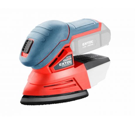 Brúska deltová vibračná aku Share20V, bez aku, základňa 135×95mm, EXTOL PREMIUM