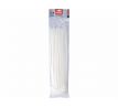Pásky sťahovacie biele, nízkoprofilový zámok, 7,6x370mm, 50ks, nylon PA66, EXTOL PREMIUM