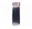 Pásky sťahovacie čierne, nízkoprofilový zámok, 3,6x205mm, 100ks, nylon PA66, EXTOL PREMIUM