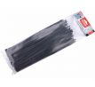 Pásky sťahovacie čierne, nízkoprofilový zámok, 4,6x280mm, 100ks, nylon PA66, EXTOL PREMIUM