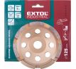 Kotúč brúsny diamantový, 125mm, jednoradový, EXTOL INDUSTRIAL