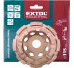 Kotúč brúsny diamantový dvojradový, 115mm, EXTOL INDUSTRIAL