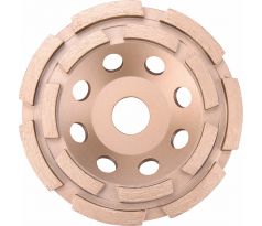 Kotúč brúsny diamantový dvojradový, 125mm, pozdĺžne lamely, EXTOL INDUSTRIAL