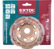 Kotúč brúsny diamantový dvojradový, 125mm, pozdĺžne lamely, EXTOL INDUSTRIAL