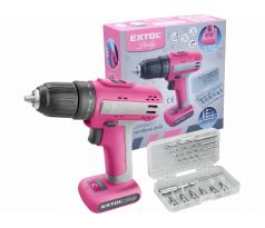 Vŕtačka akumulátorová,12V Li-ion, 1x1500mAh, EXTOL LADY