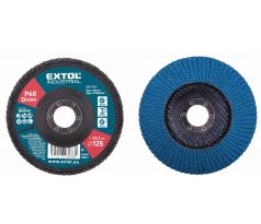 Kotúč lamelový šikmý, zirkón, Ø125x22,2mm, P60, EXTOL INDUSTRIAL