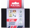Špongia brúsna 4-stranná, 100x70x25mm, P180, EVA, EXTOL PREMIUM