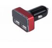 Nabíjačka USB do auta, 12-24V, výstup 5V/3,1A, 2xUSB, LCD, 12V/24V, 2xUSB (1A/5W, 3,4A/17W), LCD, úč