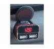Nabíjačka USB do auta, 12-24V, výstup 5V/3,1A, 2xUSB, LCD, 12V/24V, 2xUSB (1A/5W, 3,4A/17W), LCD, úč