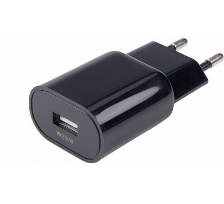 Nabíjačka USB, 100-240V, výstup 5V/2,4, 100-240V, 1xUSB (2,4A/12W), EXTOL ENERGY