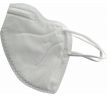 Respirátor skladací FFP2 biely, balený po 1ks