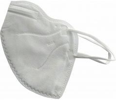 Respirátor skladací FFP2 biely, balený po 1ks