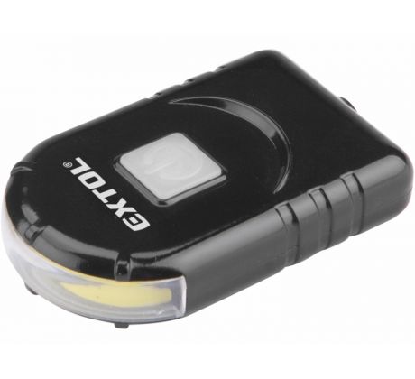 Svietidlo 1W COB LED s klipom a magnetom, 160lm, USB nabíjanie, EXTOL LIGHT
