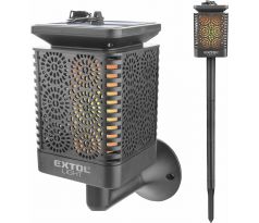 Pochodeň LED solárna, 12x LED, efekt "plameň", EXTOL LIGHT