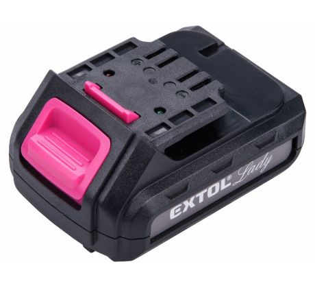 Akumulátor 12V/1,3Ah, Li-ion, ružový, pre 402401, EXTOL CRAFT