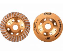 Kotúč brúsny diamantový dokončovací, 115mm, Turbo, EXTOL INDUSTRIAL