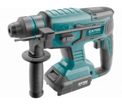 Kladivo vŕtacie aku Share20V, 1x 2Ah, SDS-plus, 1,7J, bezuhlíkový motor, EXTOL INDUSTRIAL
