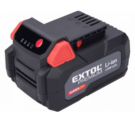 Akumulátor Garden 20V/4Ah, pre záhradné aku náradie, EXTOL PREMIUM