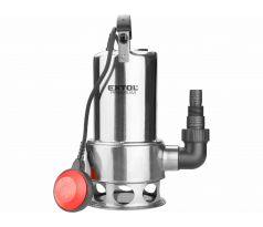 Čerpadlo ponorné kalové antikorové 1100W, max. 15000l/hod, výtlak 9,5m, EXTOL PREMIUM